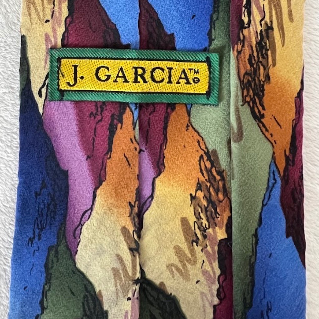 J. Garcia 100% Silk Abstract Vintage Tie